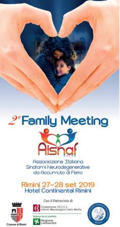 27-28 settembre 2019 – 2° Family Meeting AISNAF Onlus