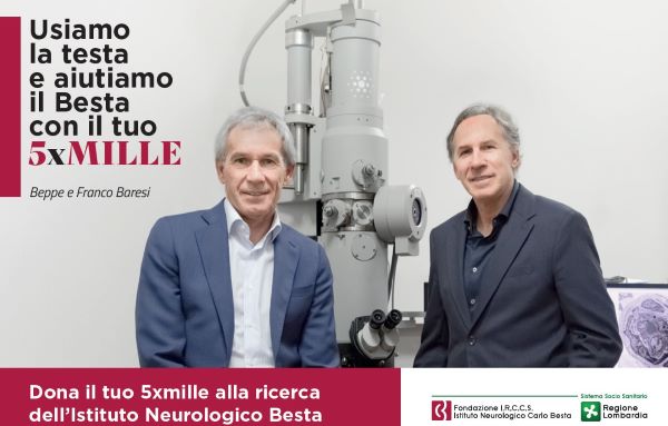  “Usiamo la testa”: Franco e Beppe Baresi invitano a sostenere l’attività di ricerca del Besta nelle Neuroscienze 