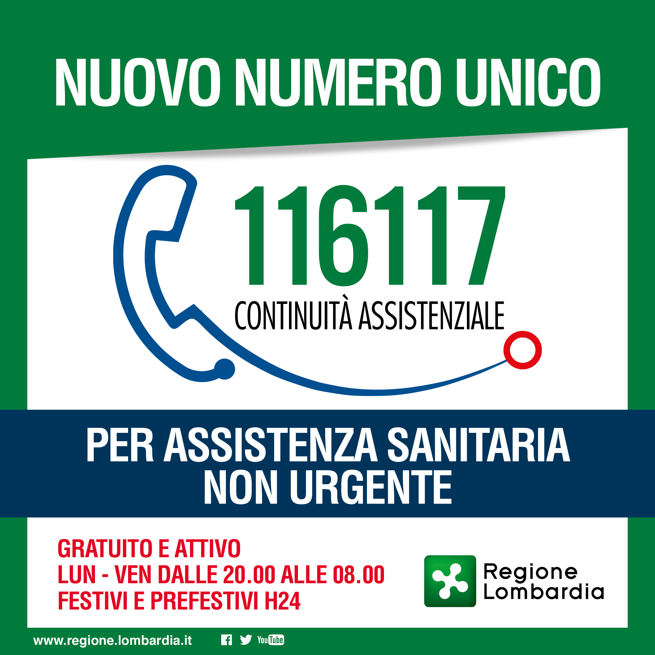 Nuovo Numero Unico 116 117
