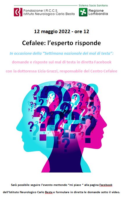 Settimana Nazionale del mal di testa: su Facebook l'esperto risponde alle domande degli utenti